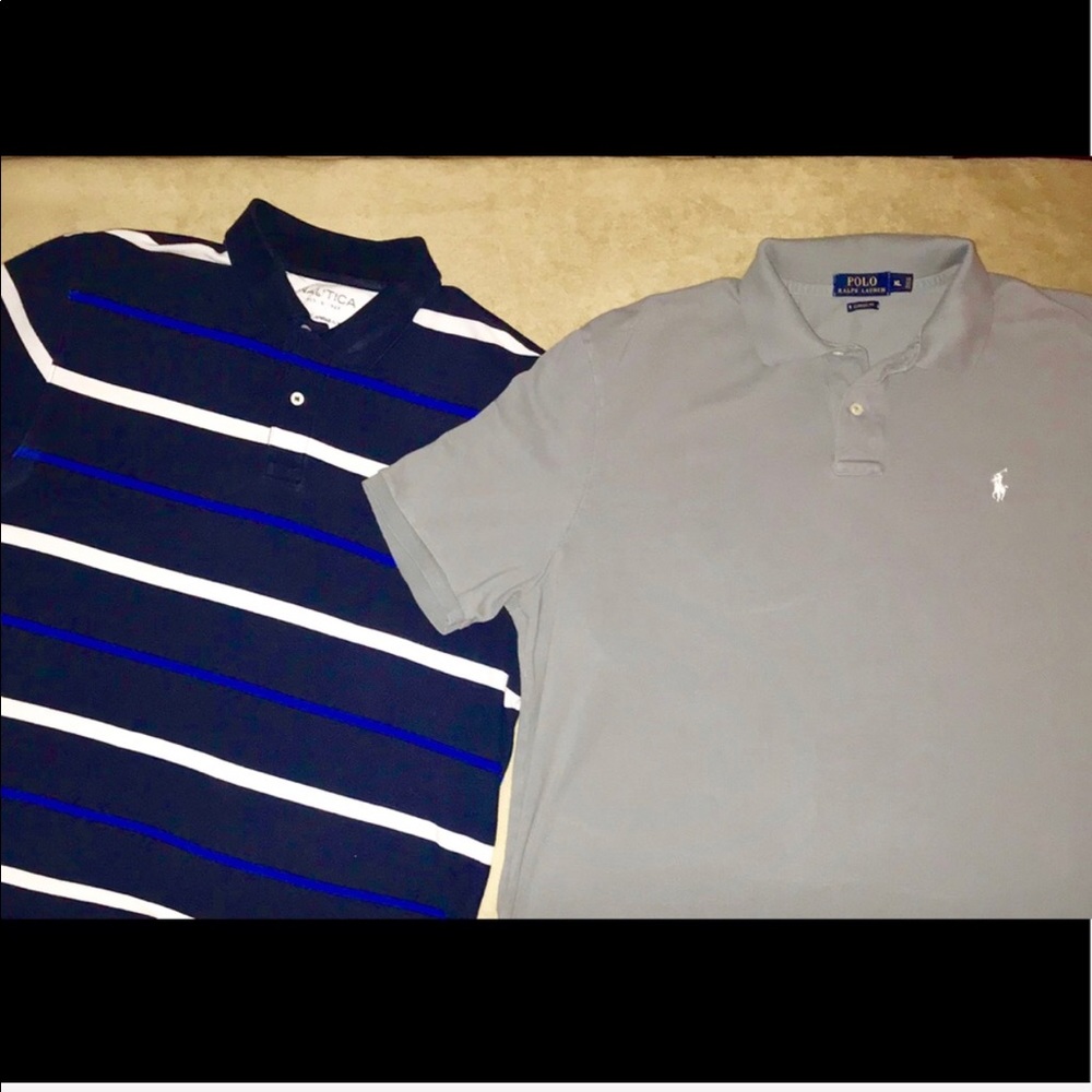 2 polo shirts . Nautica & Ralph Lauren